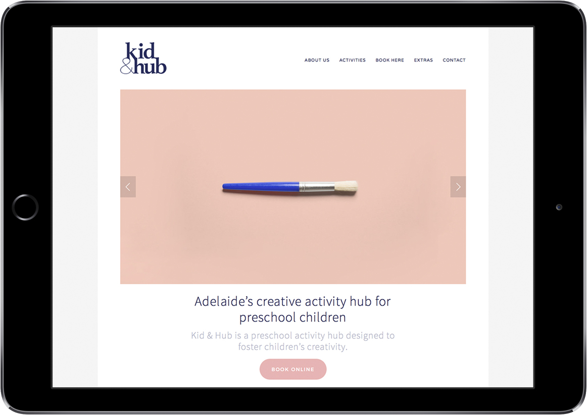 Kid & Hub website design created by Tin Can