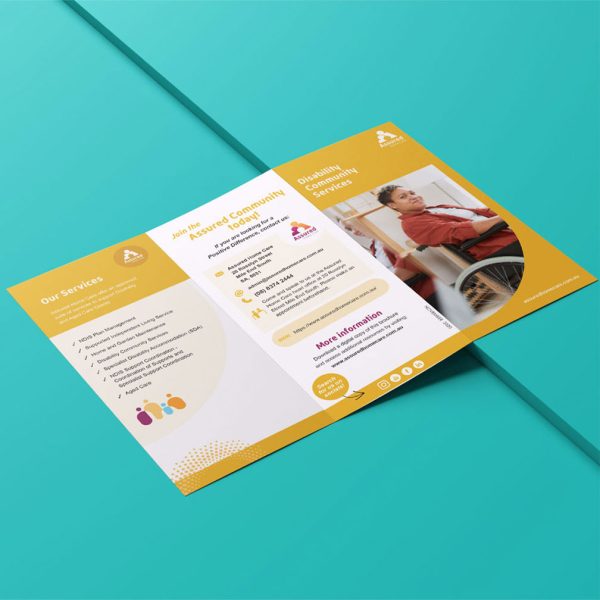 an example of our print advertising work creating DL brochures